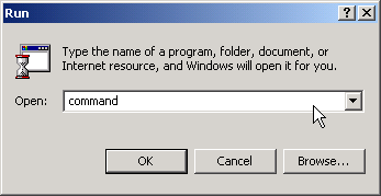 Open a DOS window